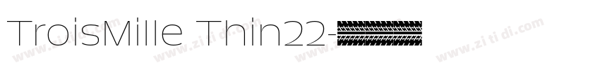 TroisMille Thin22字体转换 TroisMille Thin22字体转换
